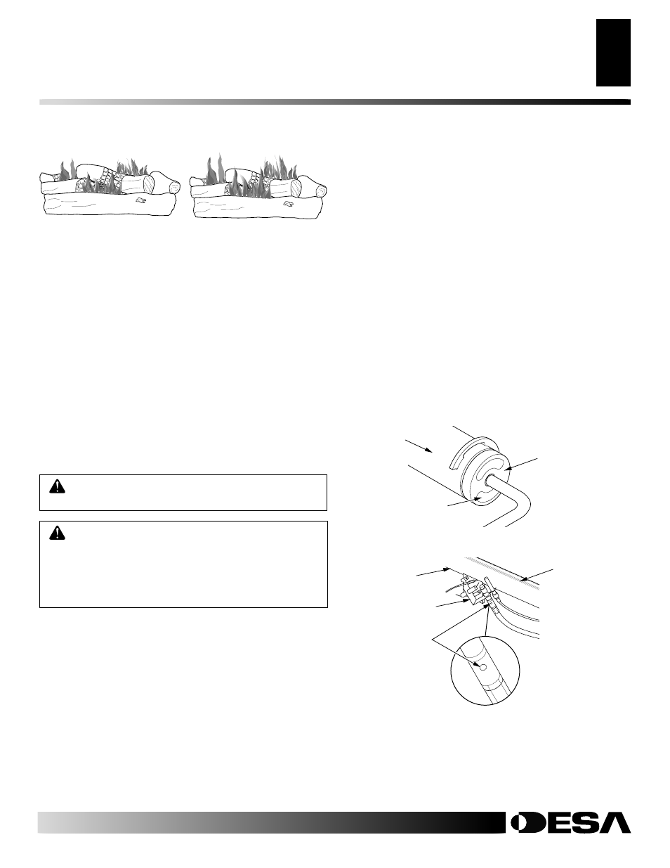 Cleaning and maintenance, Inspecting burners, Continued | Desa VYM27NR/PR User Manual | Page 17 / 28