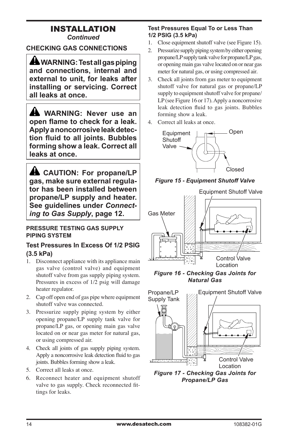 Installation | Desa VYM27NR User Manual | Page 14 / 28