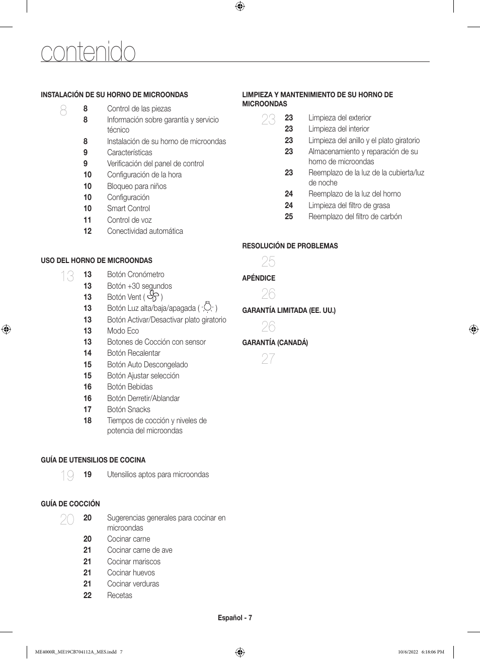 Samsung BESPOKE 1.9 cu. ft. Over-the-Range Smart Microwave Oven Owners Guide User Manual | Page 39 / 96