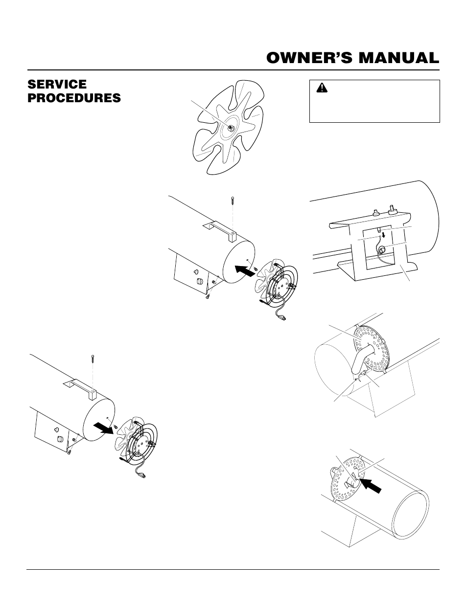 Owner’s manual, Service procedures, Continued | Desa BLP50VA User Manual | Page 9 / 14