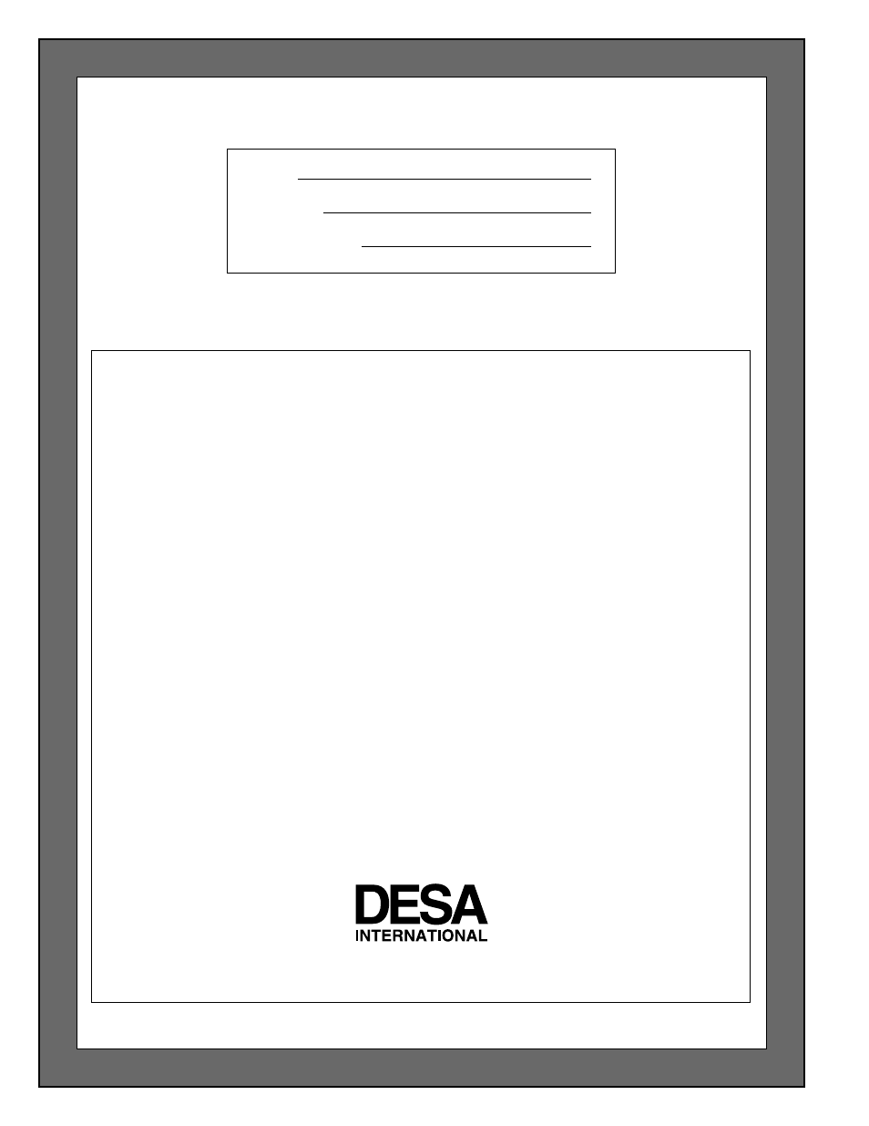 Warranty information | Desa CGN18R User Manual | Page 32 / 32