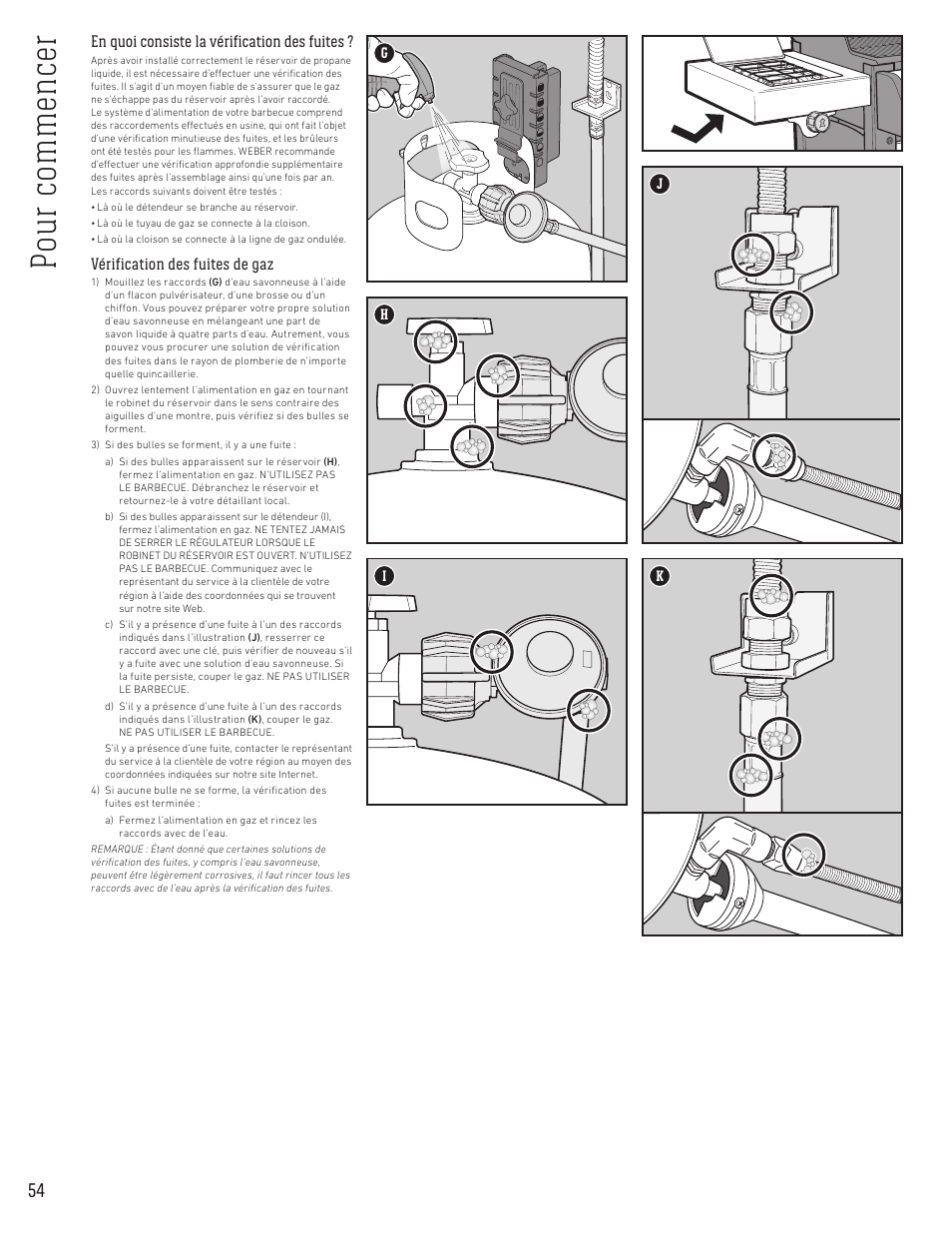 Po ur co m m en ce r | weber Spirit Spirit SP-335 Freestanding Gas Grill User Guide User Manual | Page 54 / 68