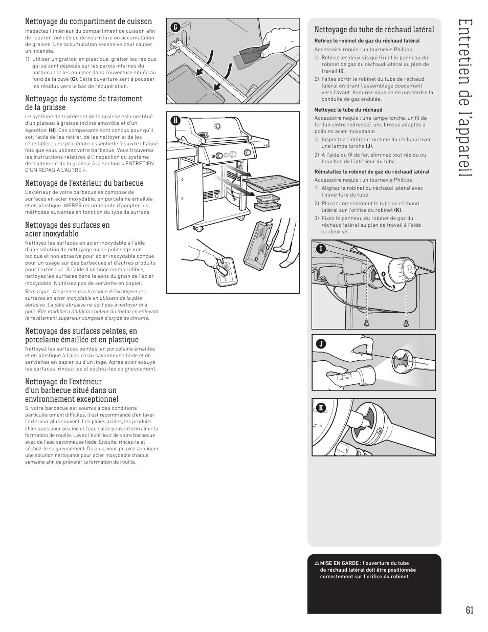 weber Spirit Spirit SP-335 Freestanding Gas Grill User Guide User Manual | Page 61 / 68