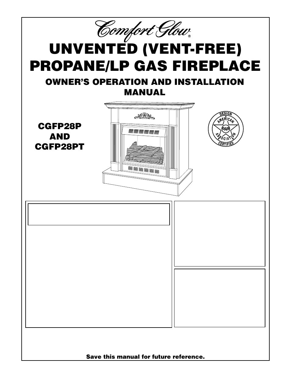 Desa CGFP28PT User Manual | 34 pages