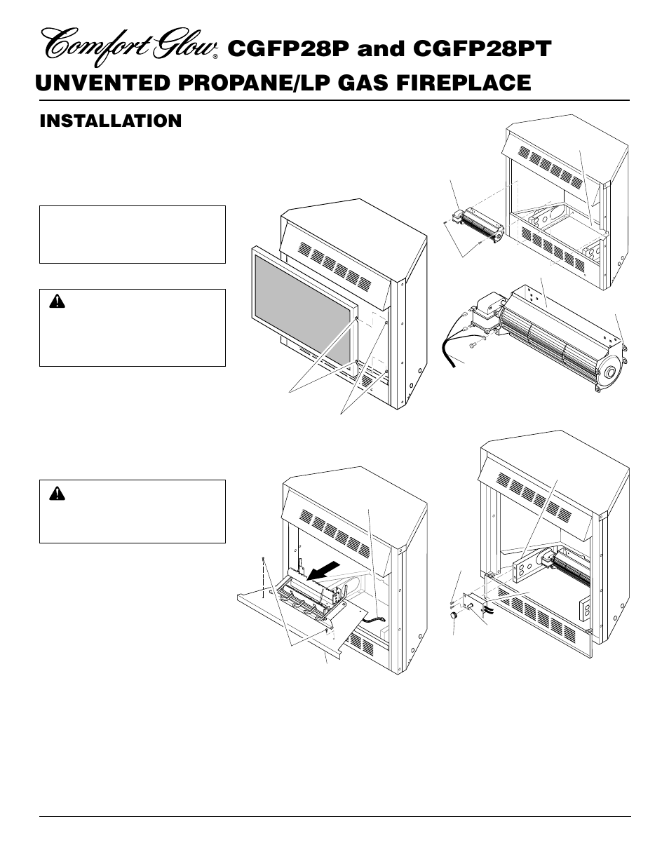 Installation, Continued | Desa CGFP28PT User Manual | Page 10 / 34