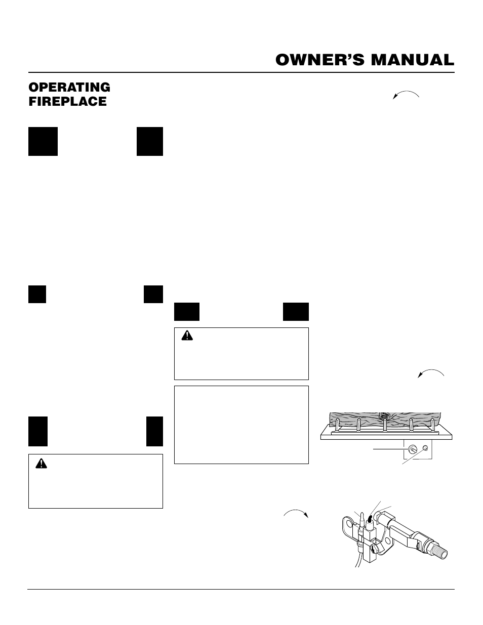 Owner’s manual, Operating fireplace, Continued | Desa CGFP28PT User Manual | Page 19 / 34
