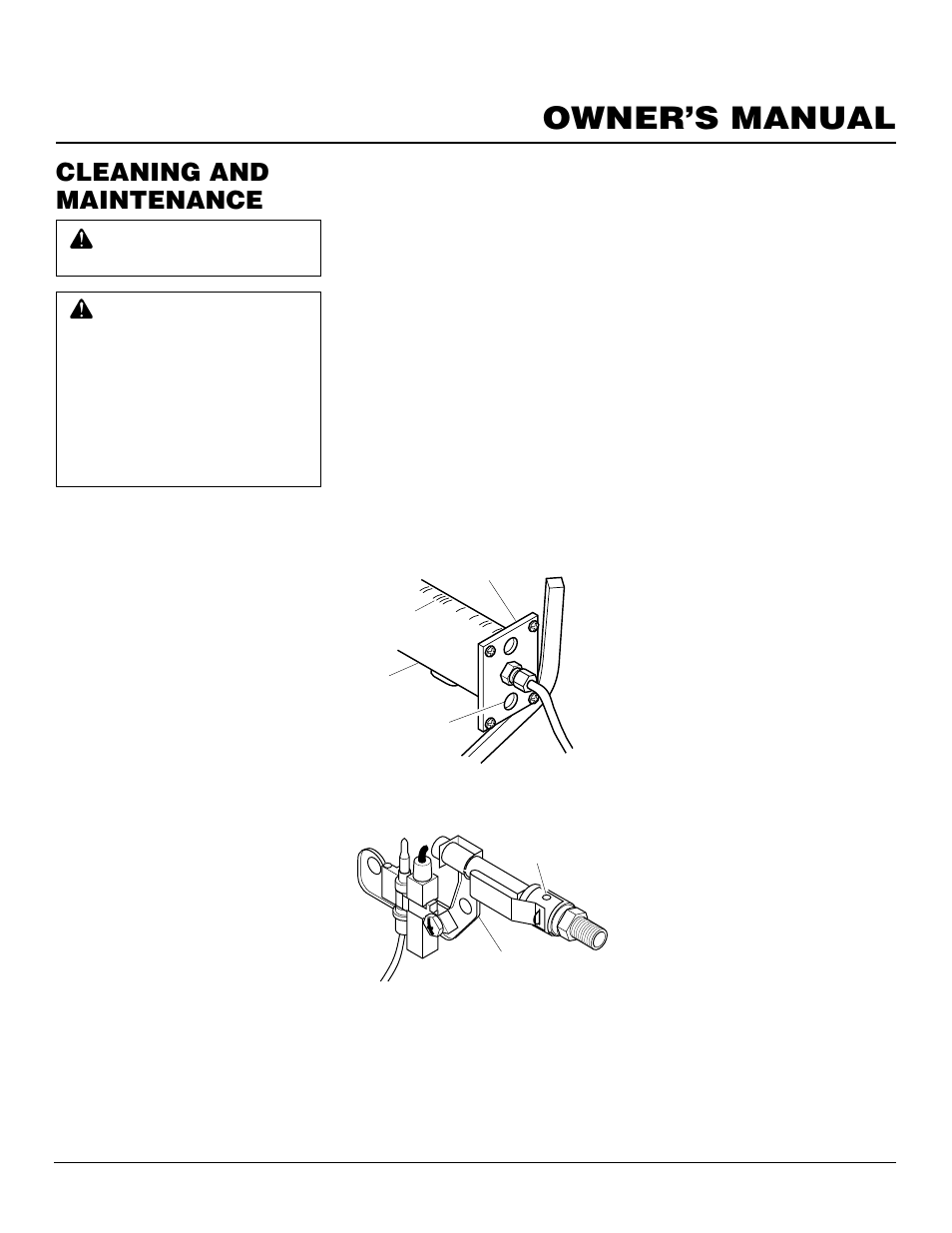 Owner’s manual, Cleaning and maintenance | Desa CGFP28PT User Manual | Page 21 / 34