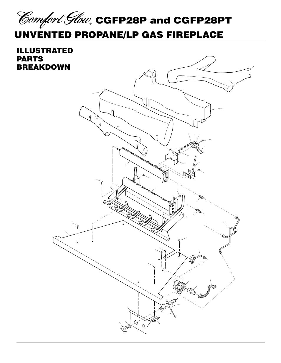 Illustrated parts breakdown | Desa CGFP28PT User Manual | Page 26 / 34