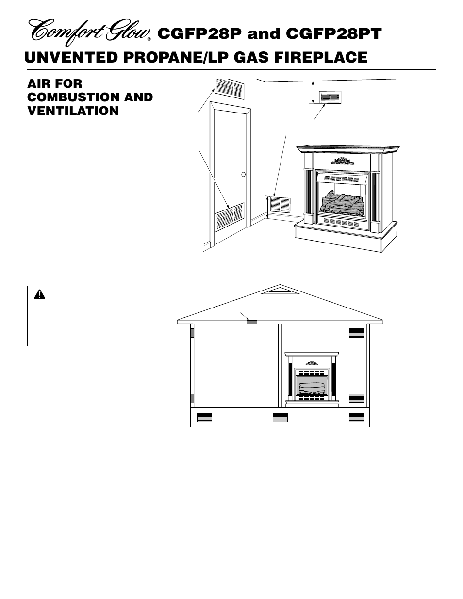 Air for combustion and ventilation, Continued | Desa CGFP28PT User Manual | Page 6 / 34