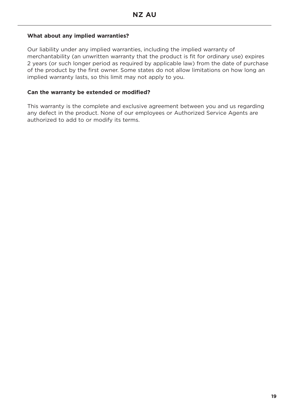 Nz au | DCS Service & Warranty User Manual | Page 21 / 24