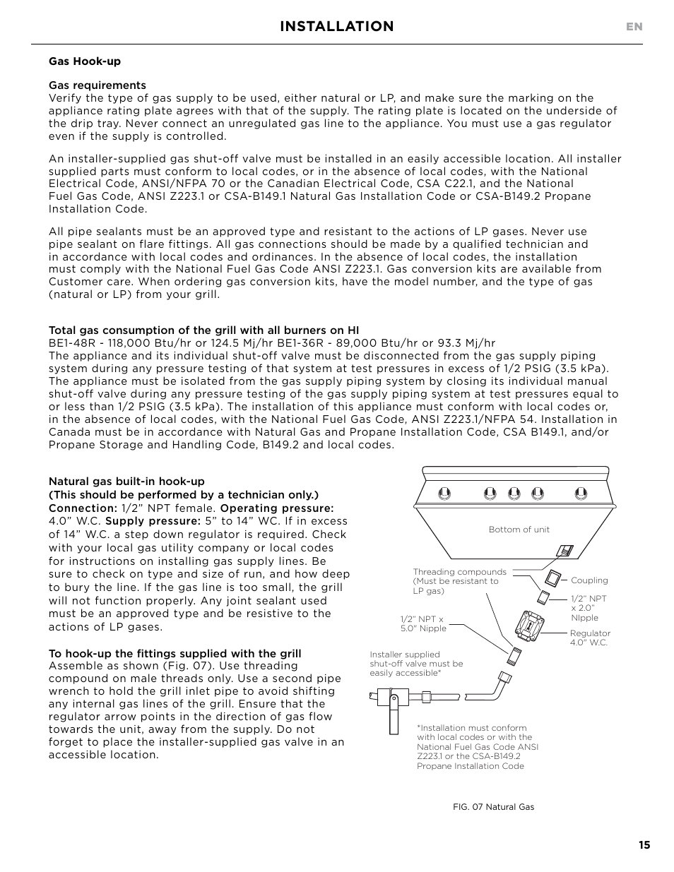 Installation | DCS Owner's Guide User Manual | Page 17 / 96