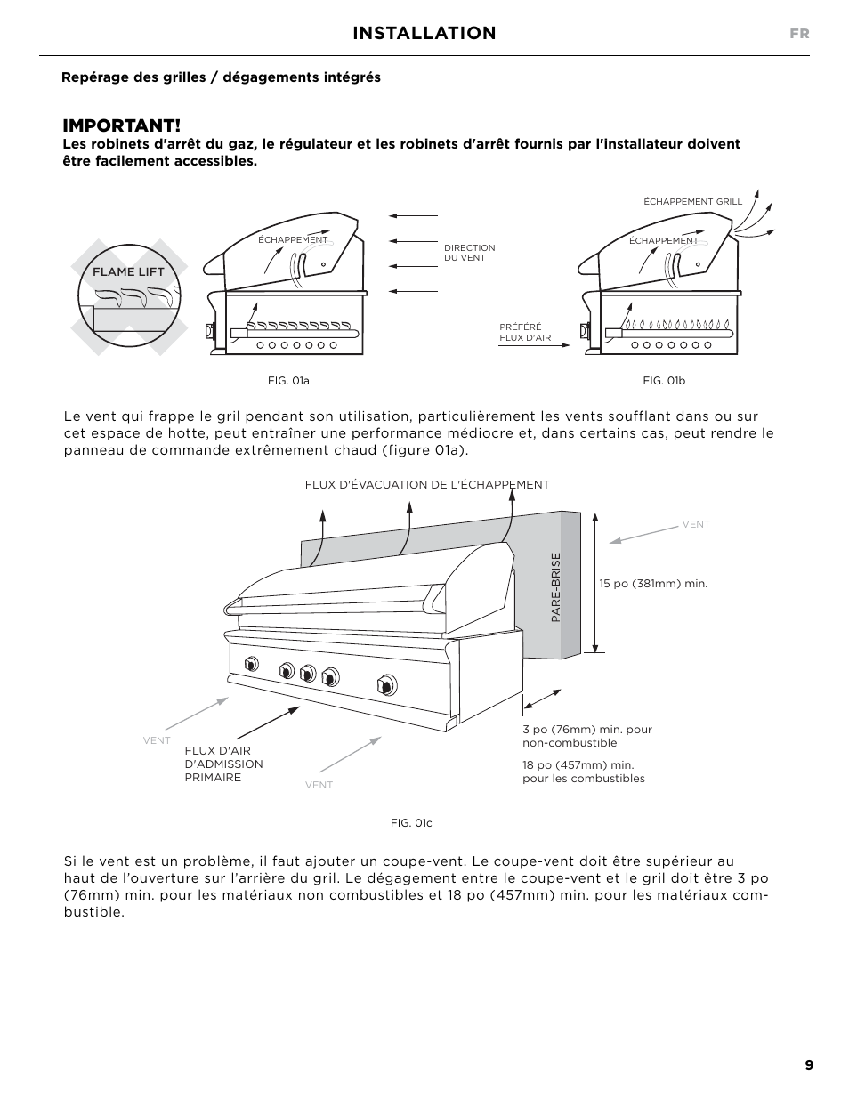 Installation, Important | DCS Owner's Guide User Manual | Page 57 / 96