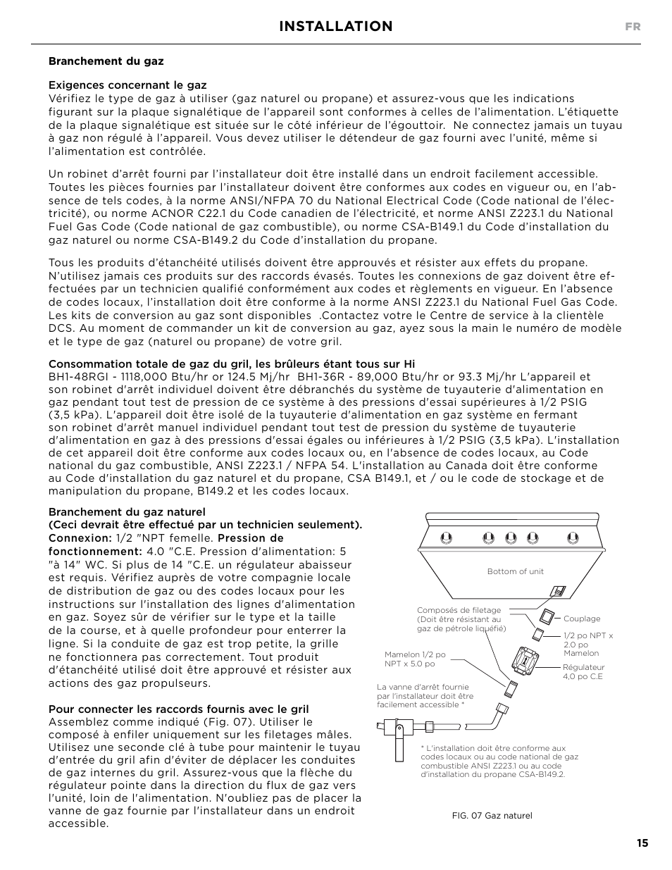 Installation | DCS Owner's Guide User Manual | Page 63 / 96