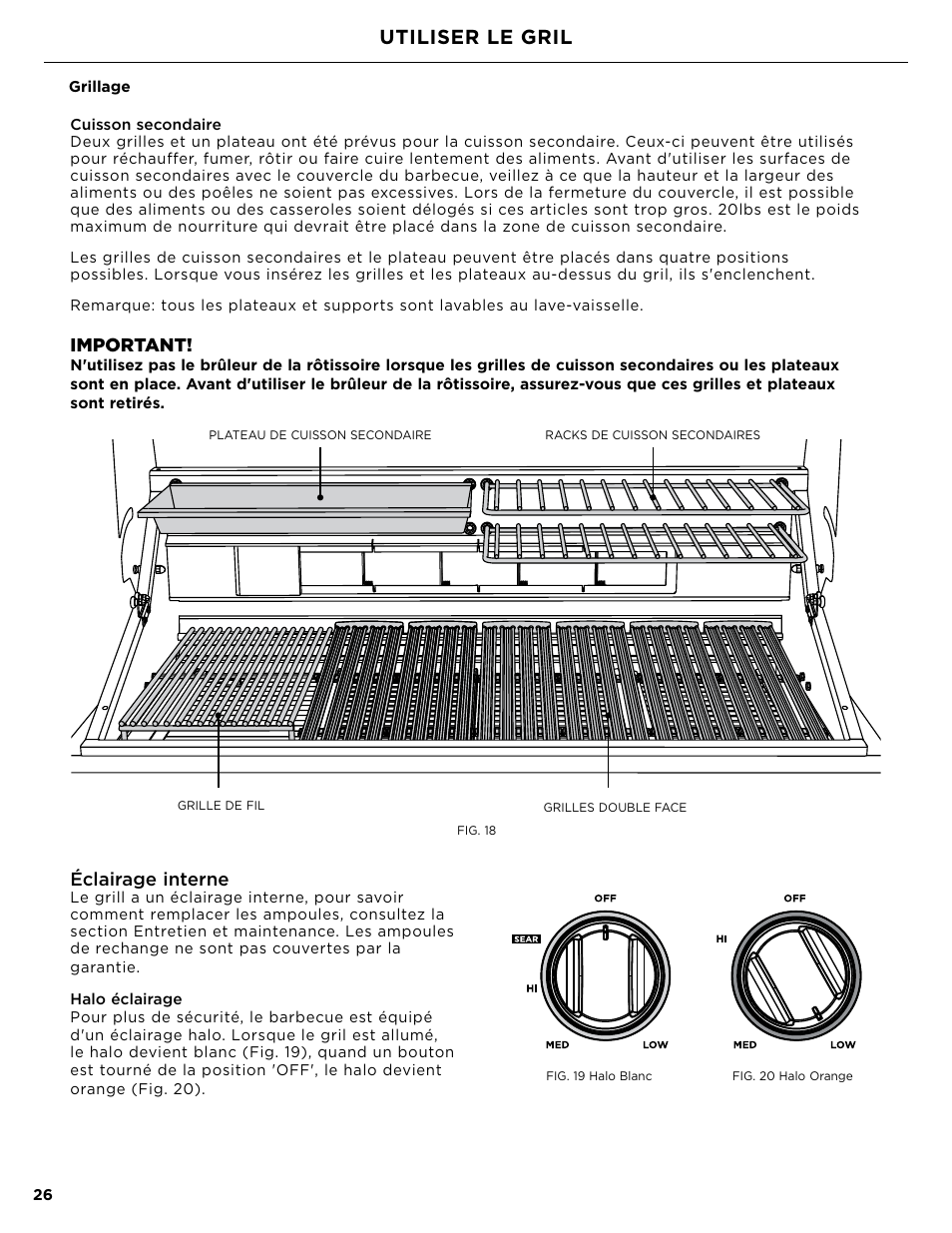 Utiliser le gril | DCS Owner's Guide User Manual | Page 74 / 96