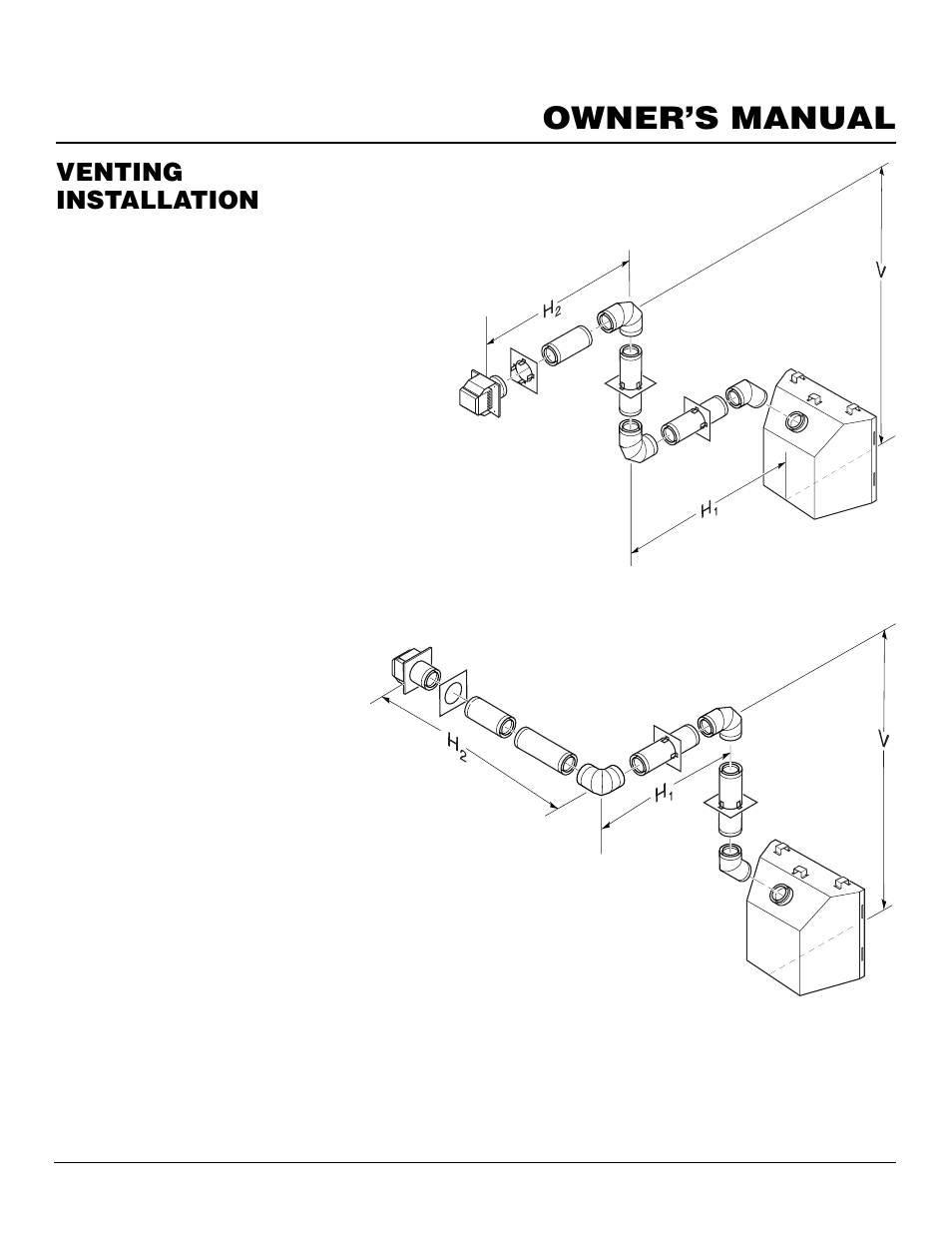 Owner’s manual, Venting installation, Continued | Desa BHDV41N/P User Manual | Page 11 / 44