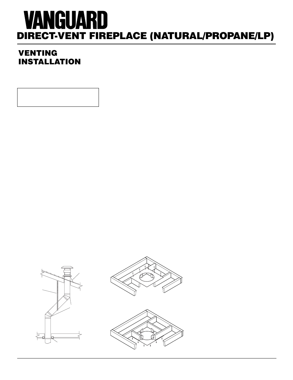 Direct-vent fireplace (natural/propane/lp), Venting installation, Continued | Desa BHDV41N/P User Manual | Page 12 / 44