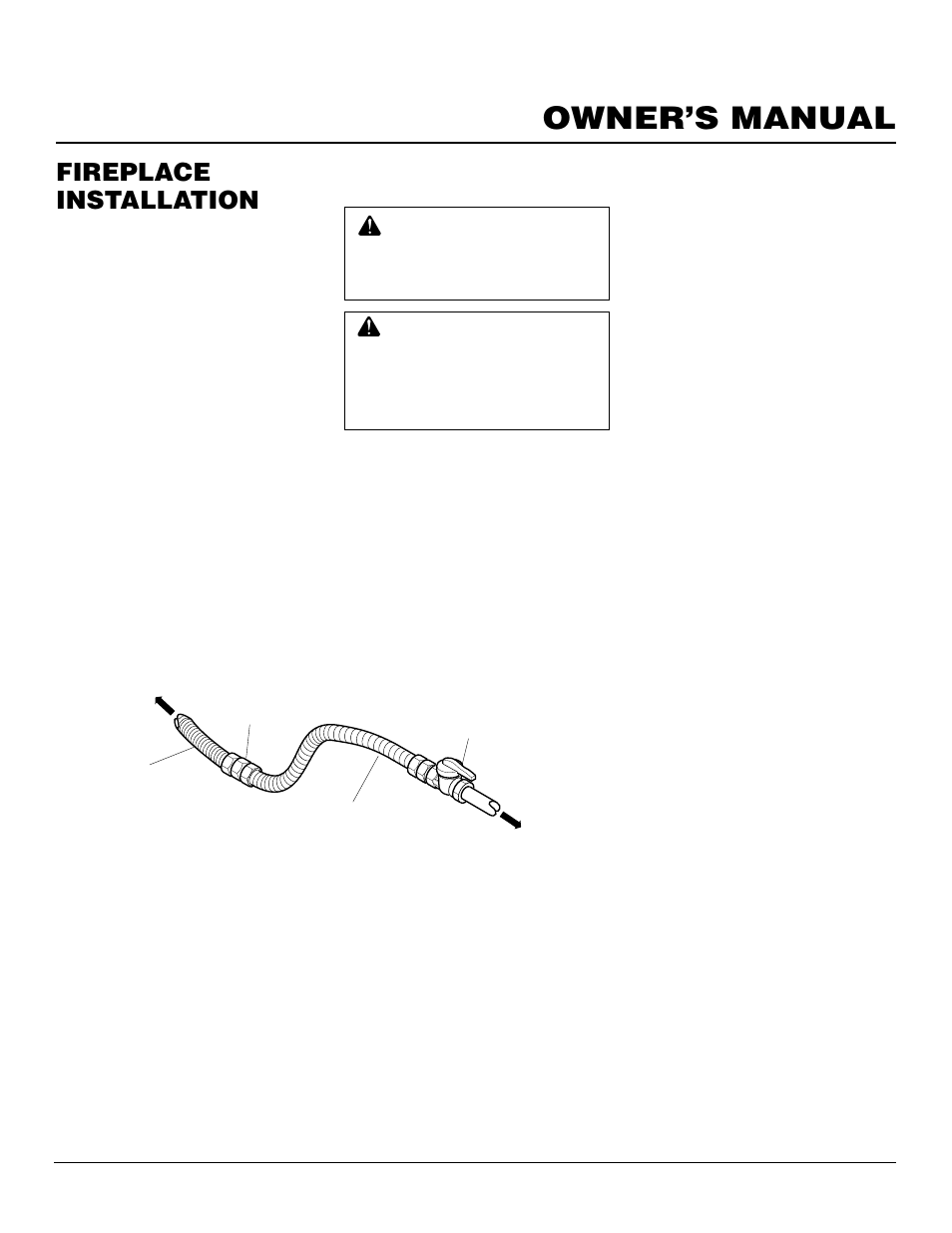 Owner’s manual, Fireplace installation, Continued | Desa BHDV41N/P User Manual | Page 19 / 44