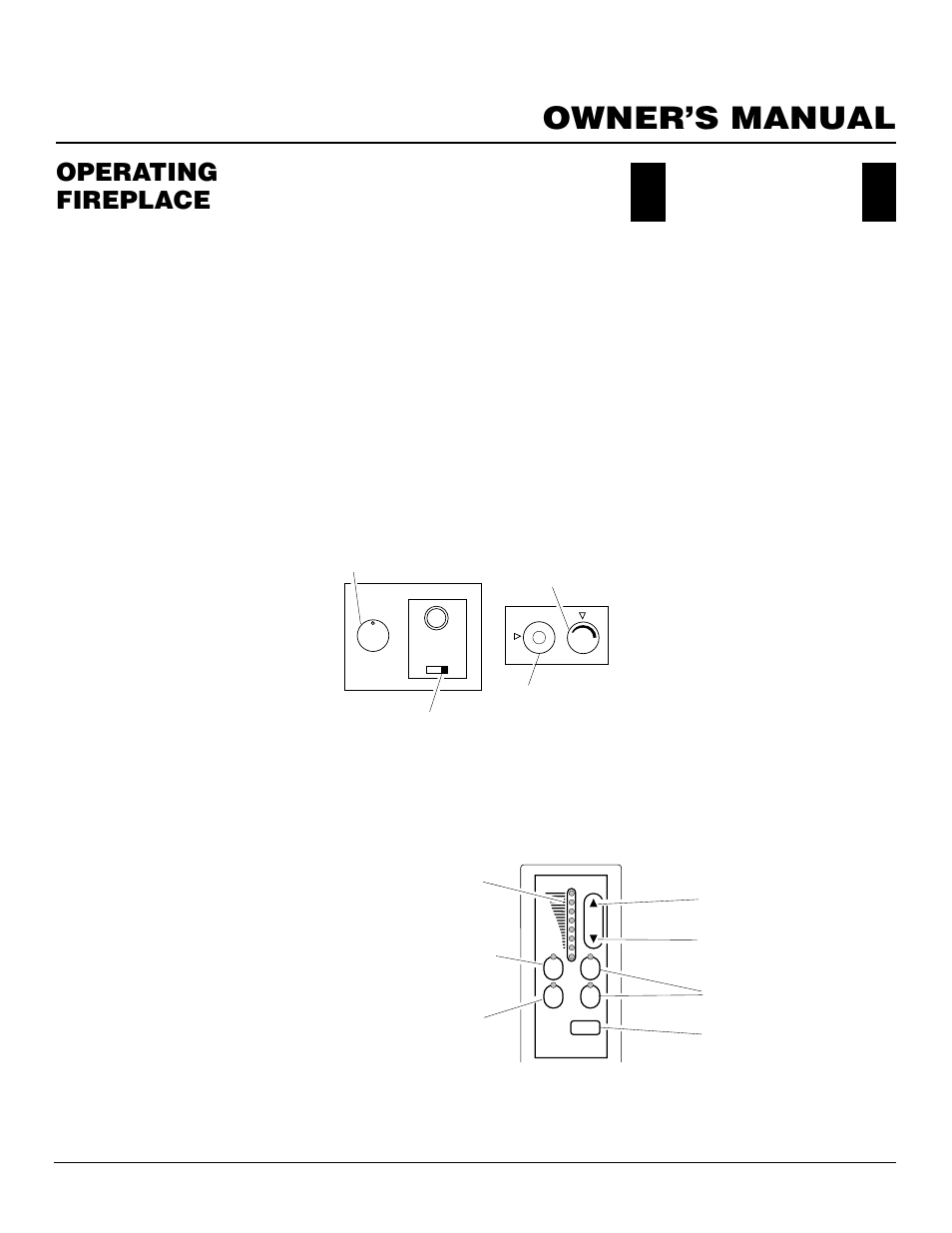 Owner’s manual, Operating fireplace, Continued | Operating optional blower accessory, Ghrc series operation, Ghrct series operation | Desa BHDV41N/P User Manual | Page 27 / 44