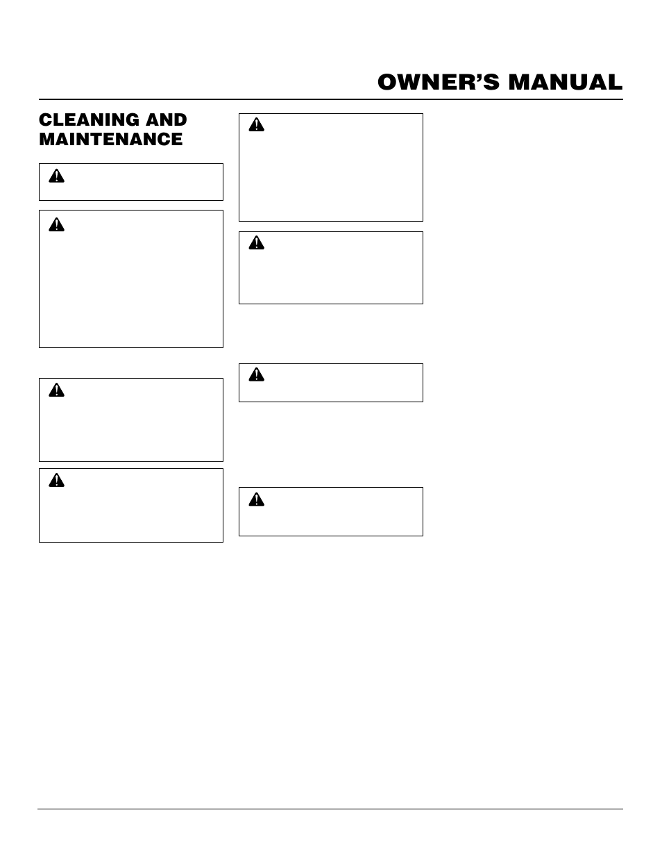 Owner’s manual, Cleaning and maintenance | Desa BHDV41N/P User Manual | Page 29 / 44