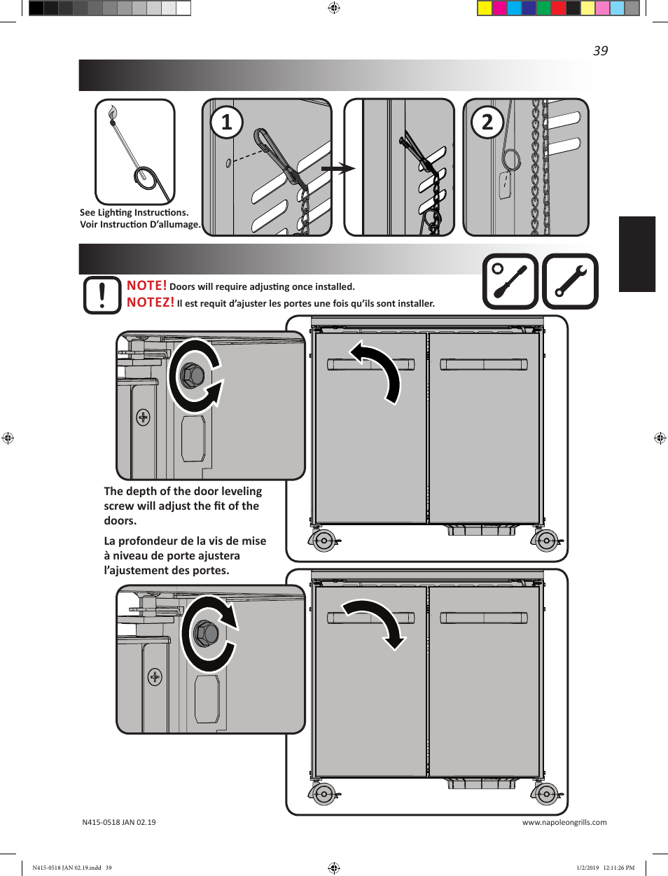 Prestige Napoleon Prestige Series 500 Series 66 Inch Freestanding Grill Owner's Guide User Manual | Page 39 / 52