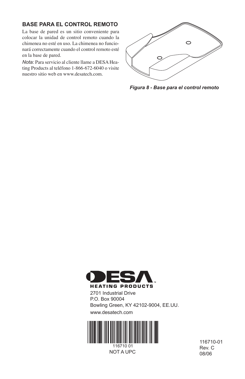 Desa HRC101 User Manual | Page 8 / 8
