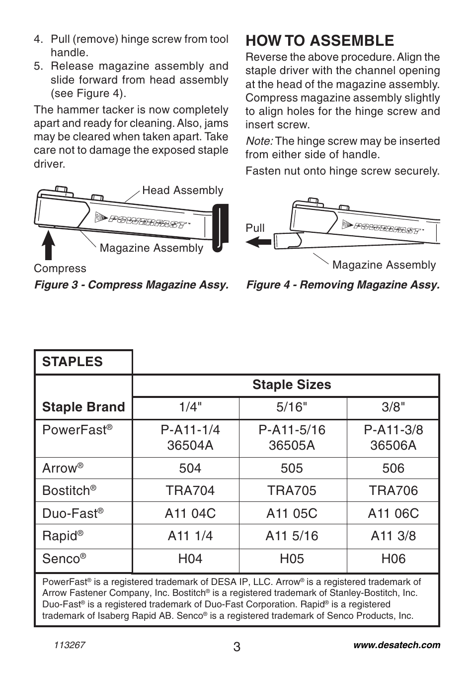 How to assemble | Desa 10401 User Manual | Page 3 / 12