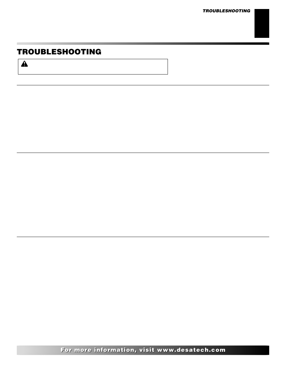 Troubleshooting | Desa CD42M-A User Manual | Page 15 / 22