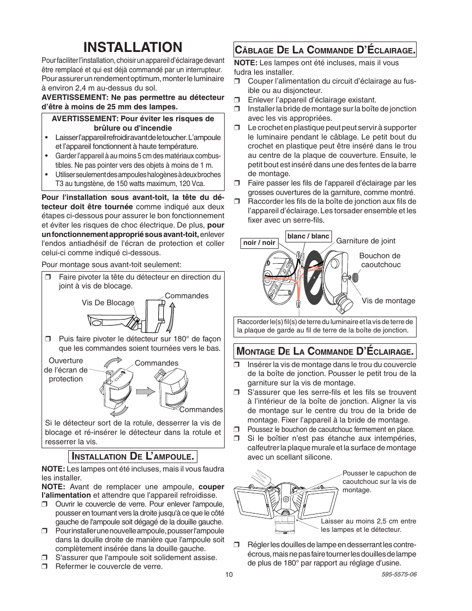 Installation | Desa SL-5512 User Manual | Page 10 / 12