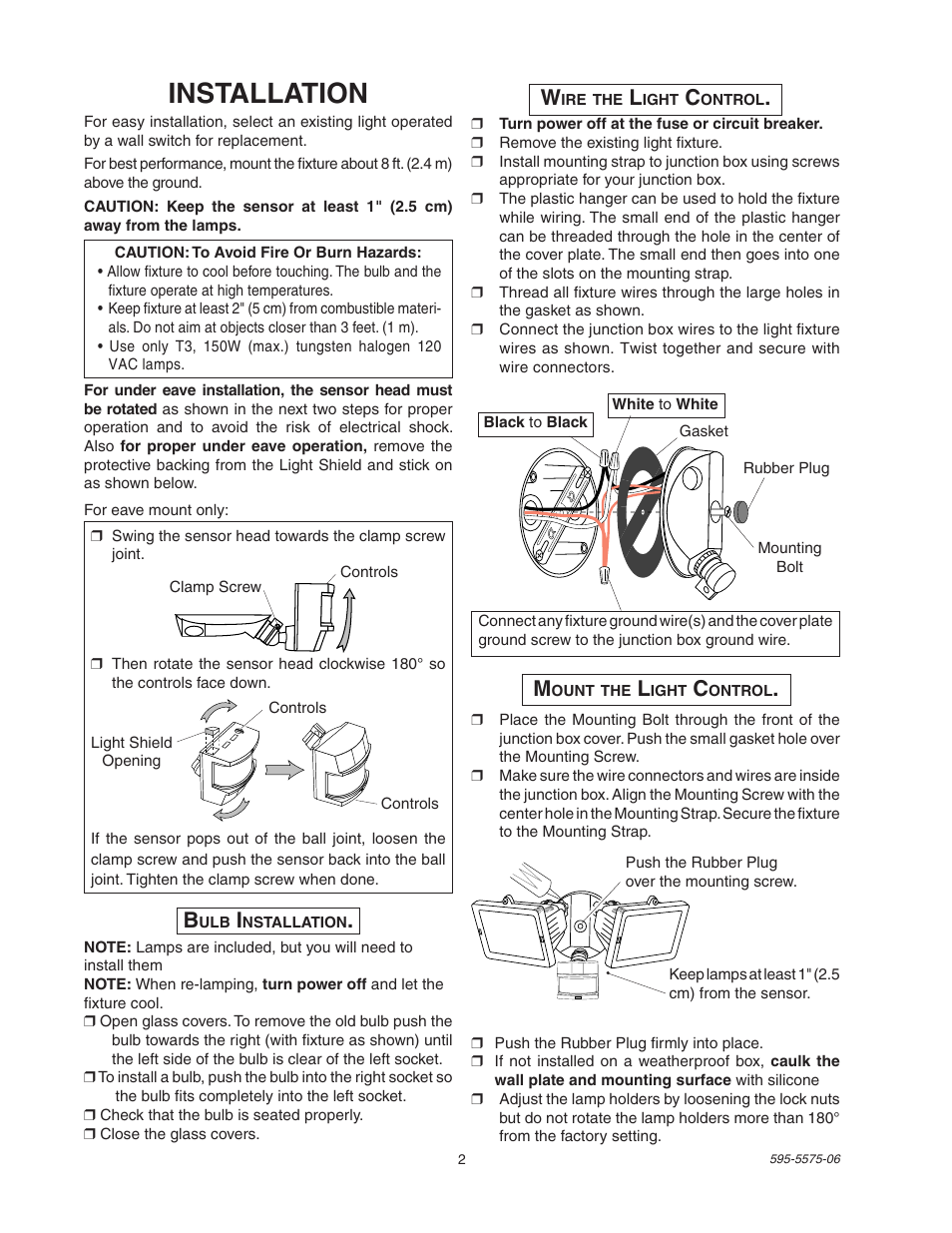 Installation | Desa SL-5512 User Manual | Page 2 / 12