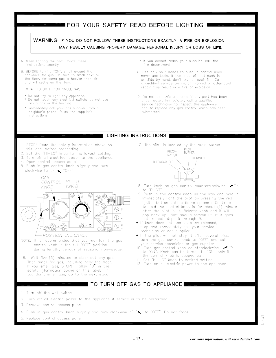 Desa DVF32TMHST User Manual | Page 14 / 21