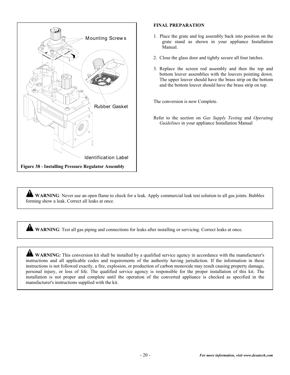 Desa DVF32TMHST User Manual | Page 21 / 21