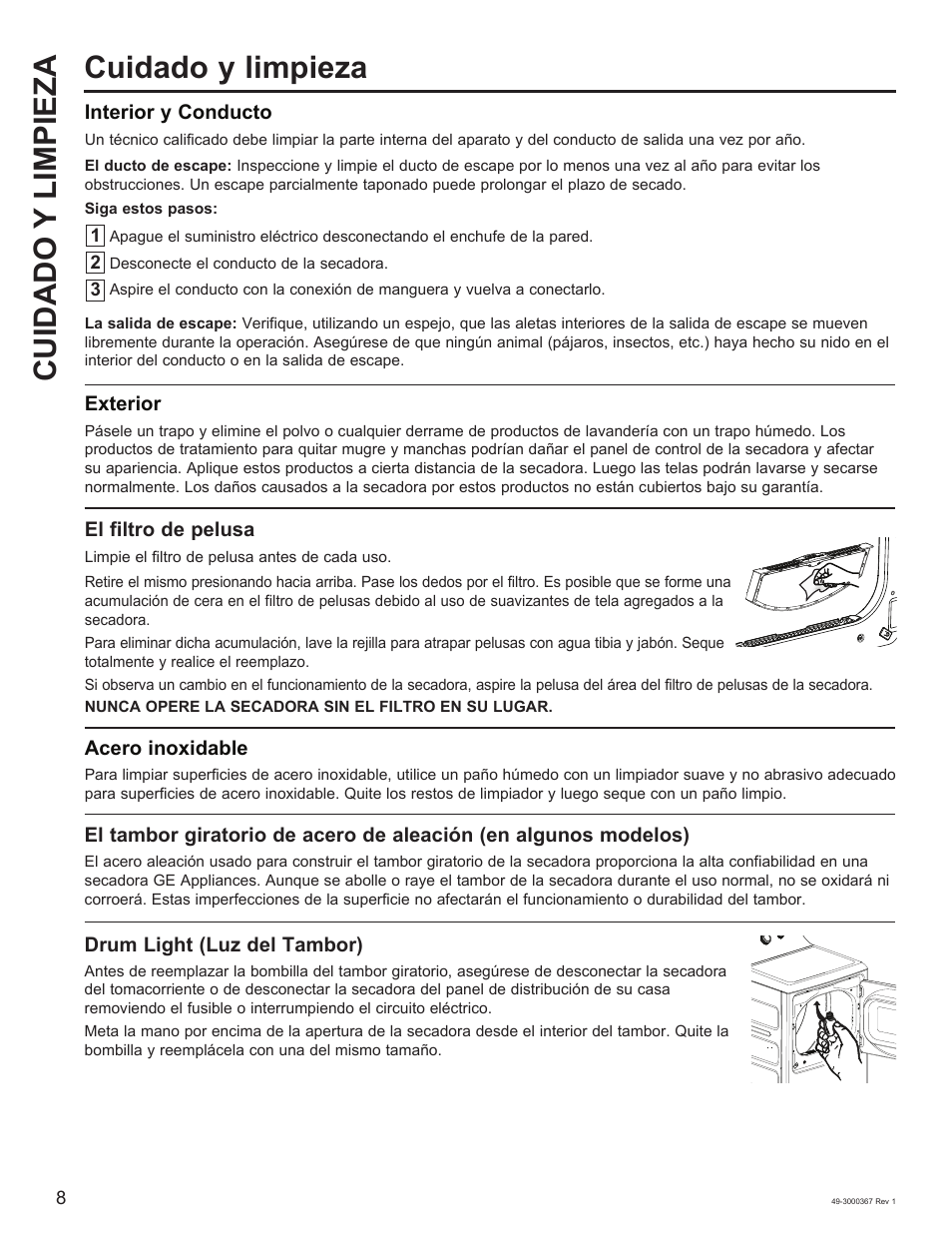 Cuidado y limpieza cuidado y limpieza | Napoleon 48 Inch Phantom Rogue SE 425 Propane Grill Owner Guide User Manual | Page 22 / 28