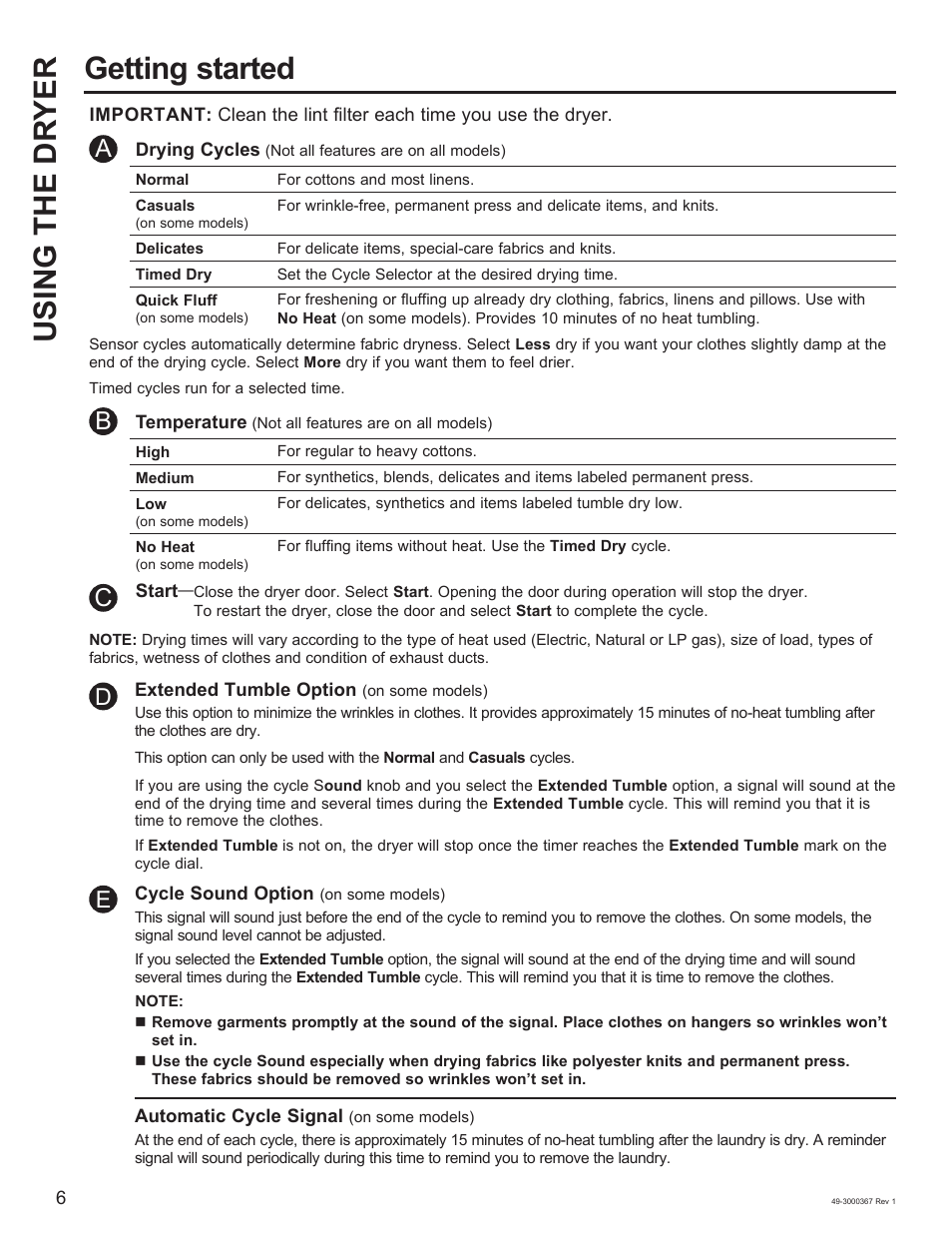 Getting started using the dr yer | Napoleon 48 Inch Phantom Rogue SE 425 Propane Grill Owner Guide User Manual | Page 6 / 28