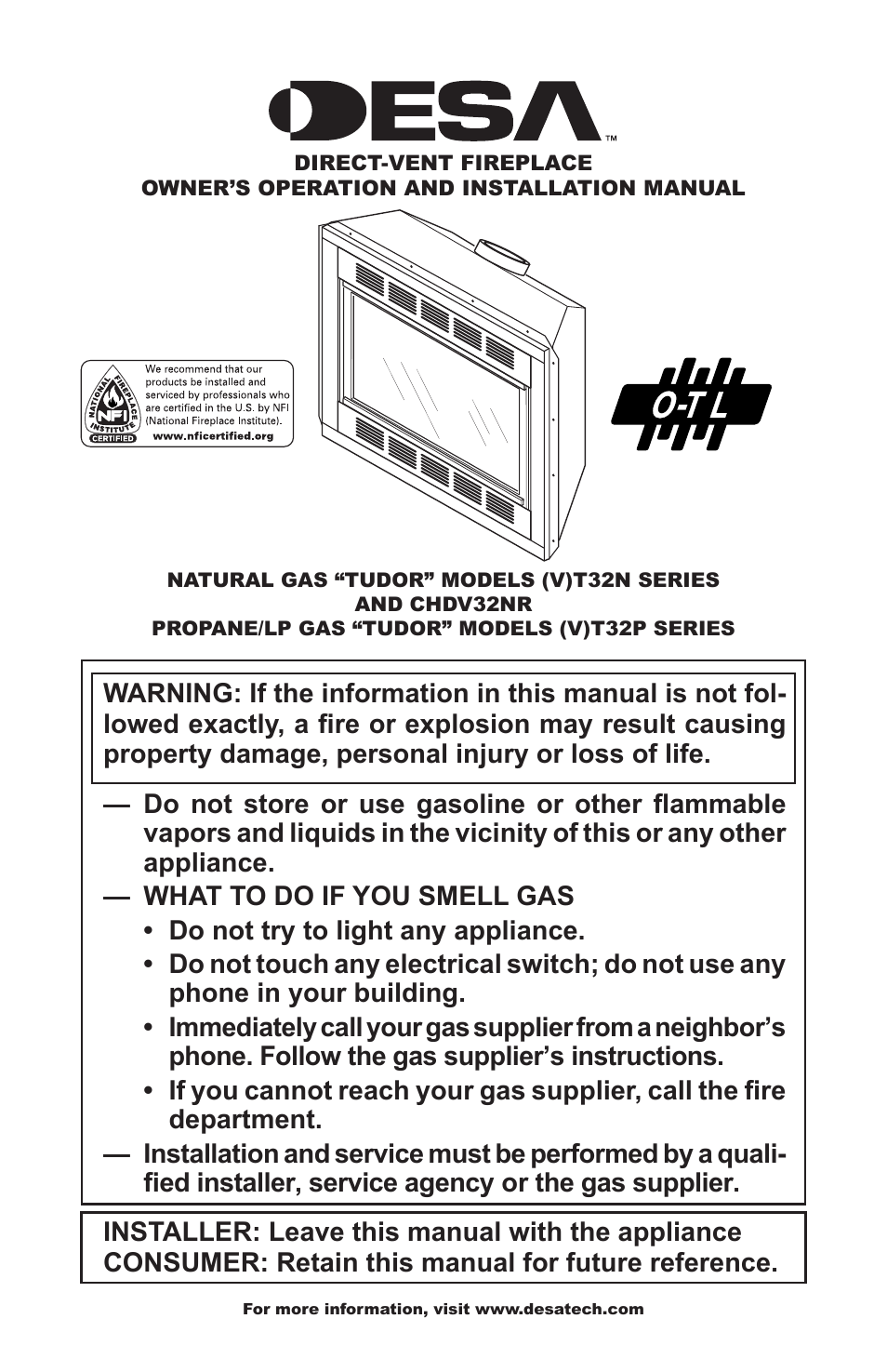 Desa (V)T32N SERIES User Manual | 40 pages