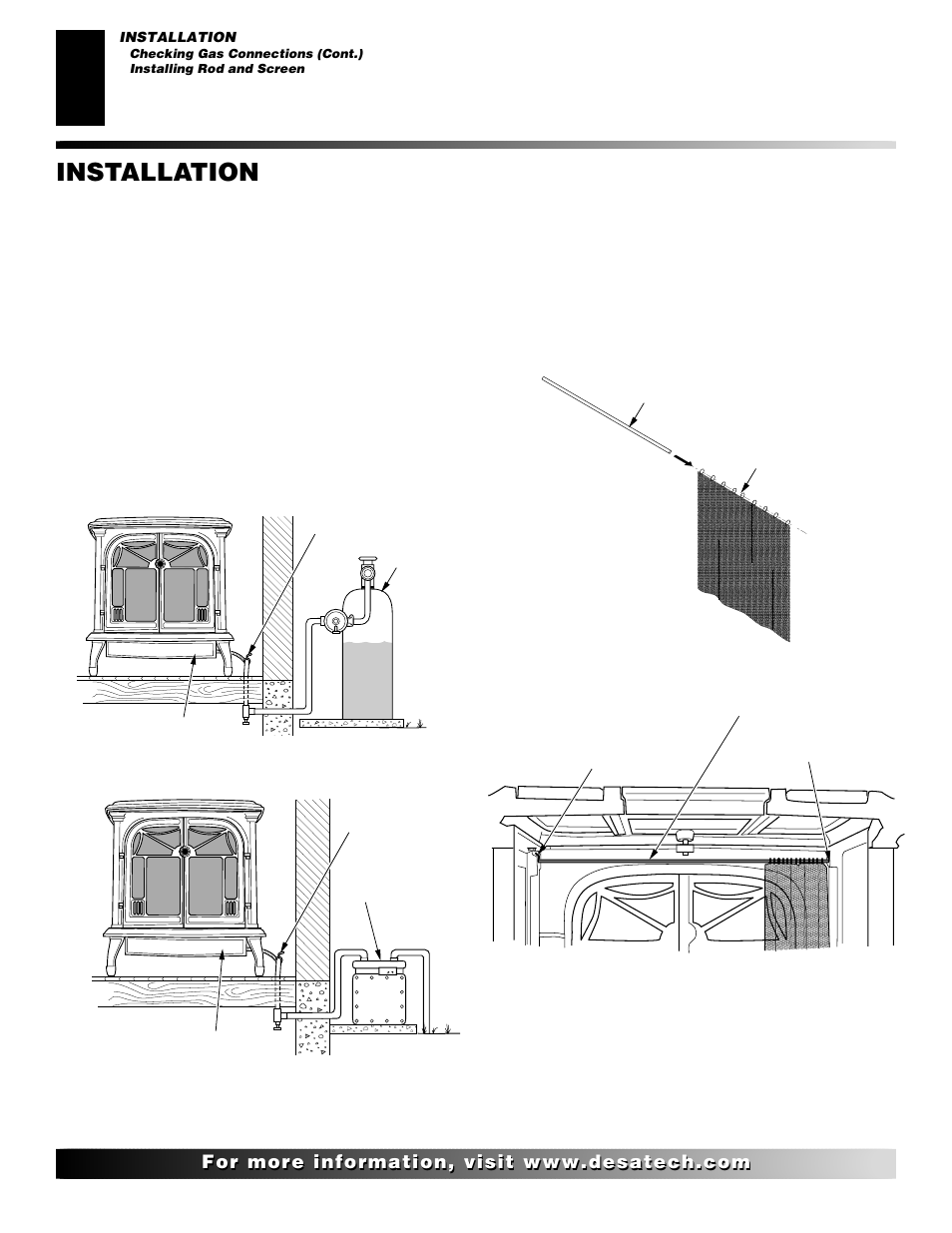 Installation, Continued | Desa SL30NT/SL30PT User Manual | Page 10 / 26