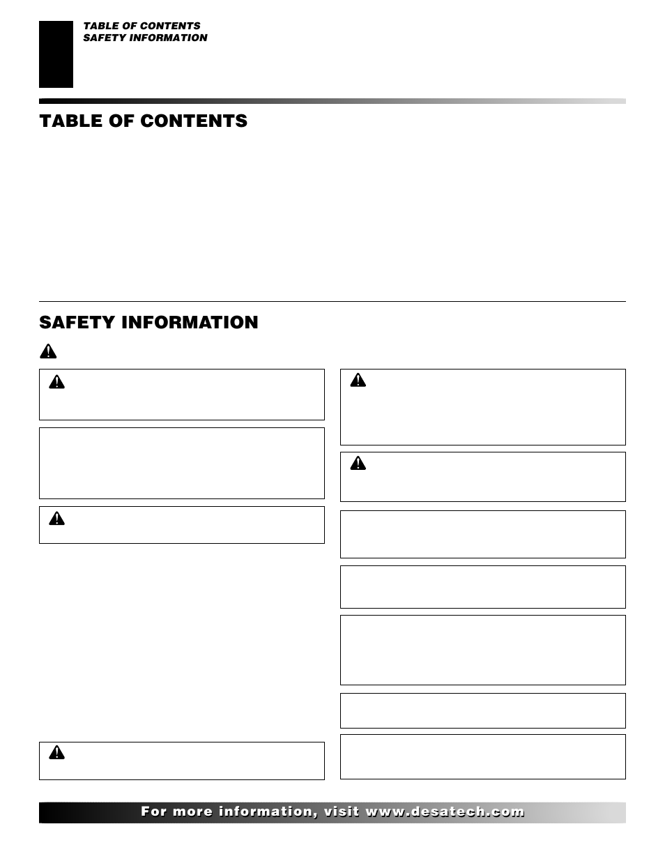 Desa SL30NT/SL30PT User Manual | Page 2 / 26