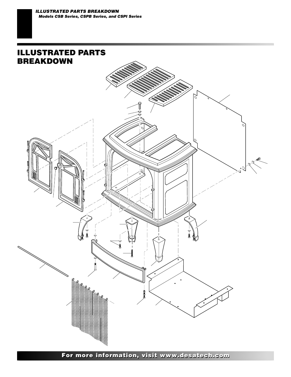 Illustrated parts breakdown | Desa SL30NT/SL30PT User Manual | Page 20 / 26