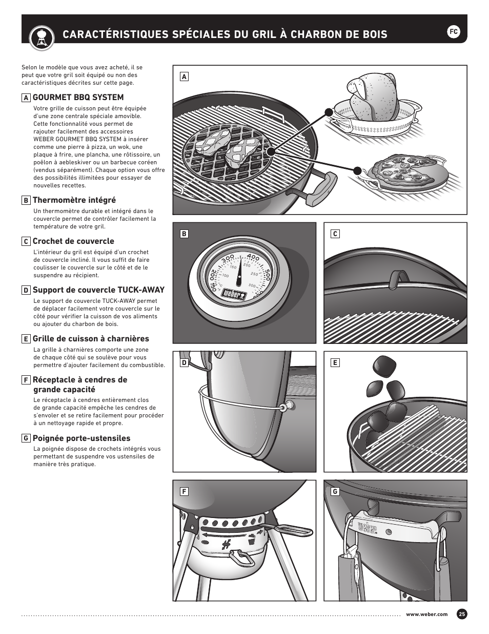 weber Performer 22 Inch Performer® Deluxe Charcoal Grill Owner's Manual User Manual | Page 25 / 32