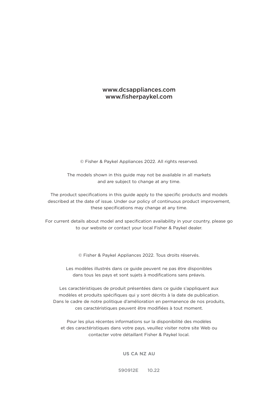 DCS Series 7 48 Inch Built-In Gas Grill Service and Warranty User Manual | Page 24 / 24