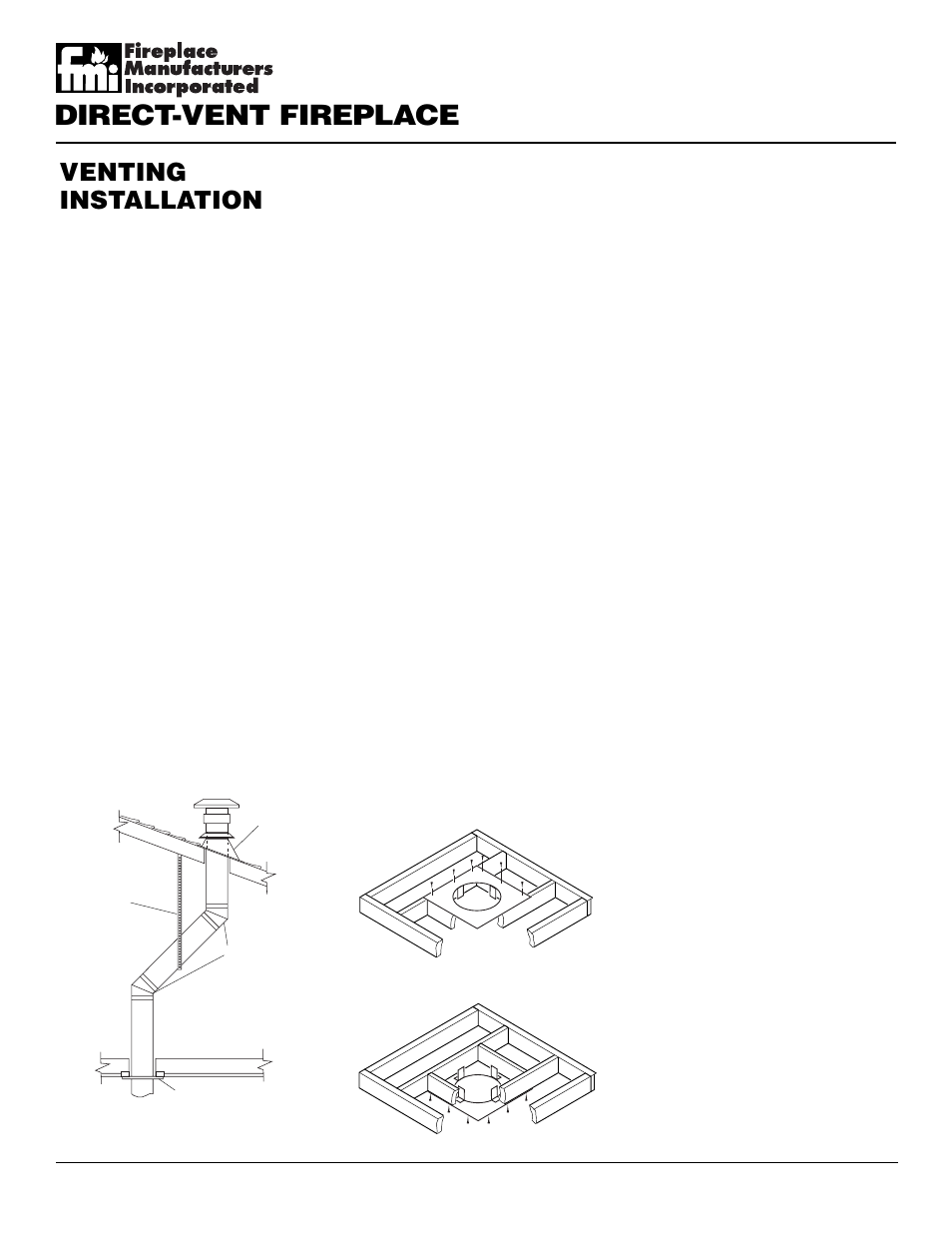 Direct-vent fireplace, Venting installation, Continued | Desa DVFE34 User Manual | Page 12 / 36