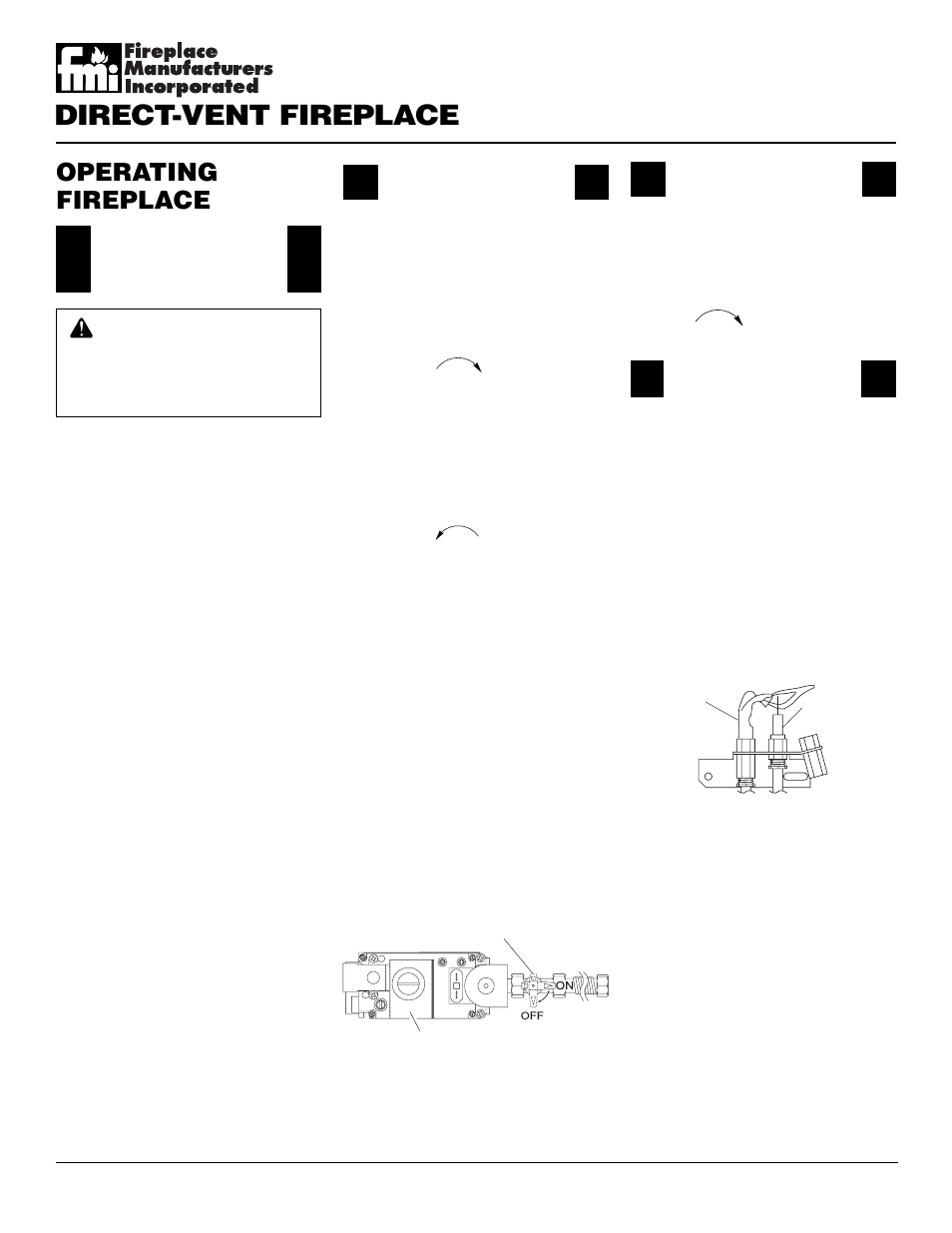 Direct-vent fireplace, Operating fireplace | Desa DVFE34 User Manual | Page 24 / 36