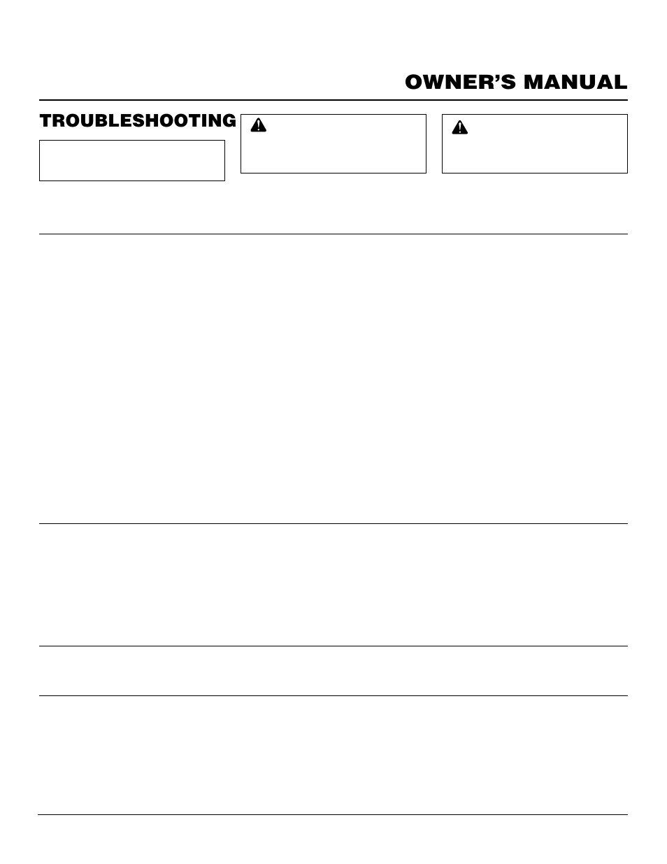 Owner’s manual, Troubleshooting | Desa DVFE34 User Manual | Page 27 / 36
