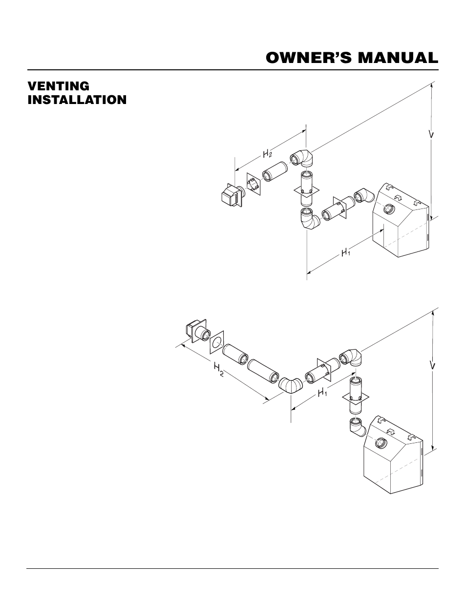 Owner’s manual, Venting installation, Continued | Desa BDV37N/P User Manual | Page 11 / 42