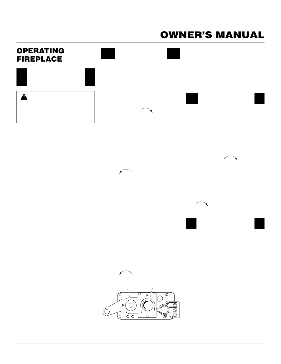 Owner’s manual, Operating fireplace | Desa BDV37N/P User Manual | Page 25 / 42