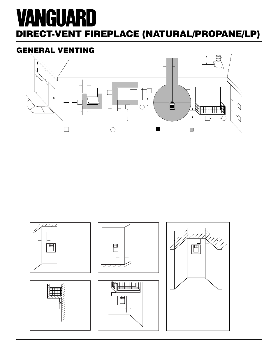 Direct-vent fireplace (natural/propane/lp), General venting, Continued | Desa BDV37N/P User Manual | Page 6 / 42