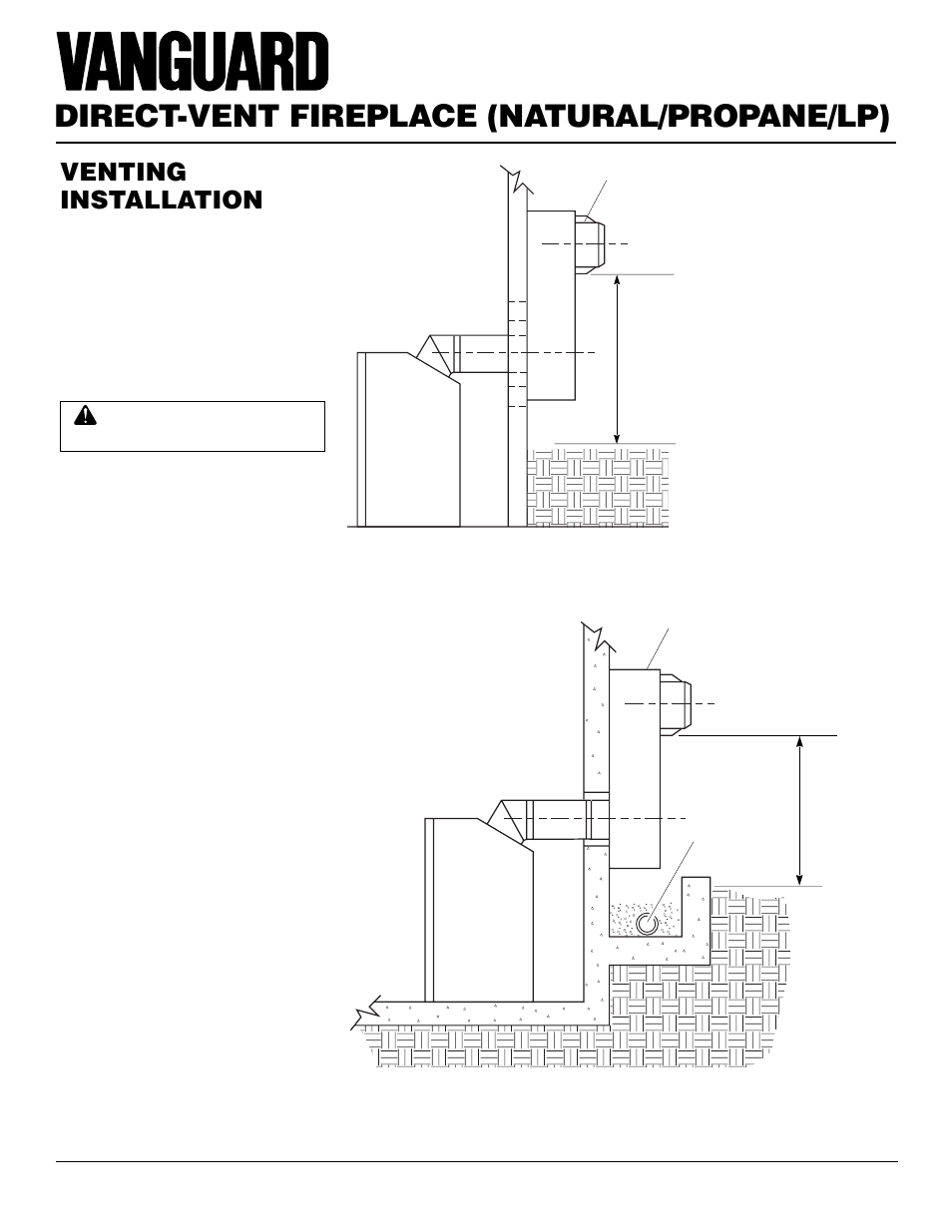 Direct-vent fireplace (natural/propane/lp), Venting installation, Continued | Desa BDV37N/P User Manual | Page 8 / 42