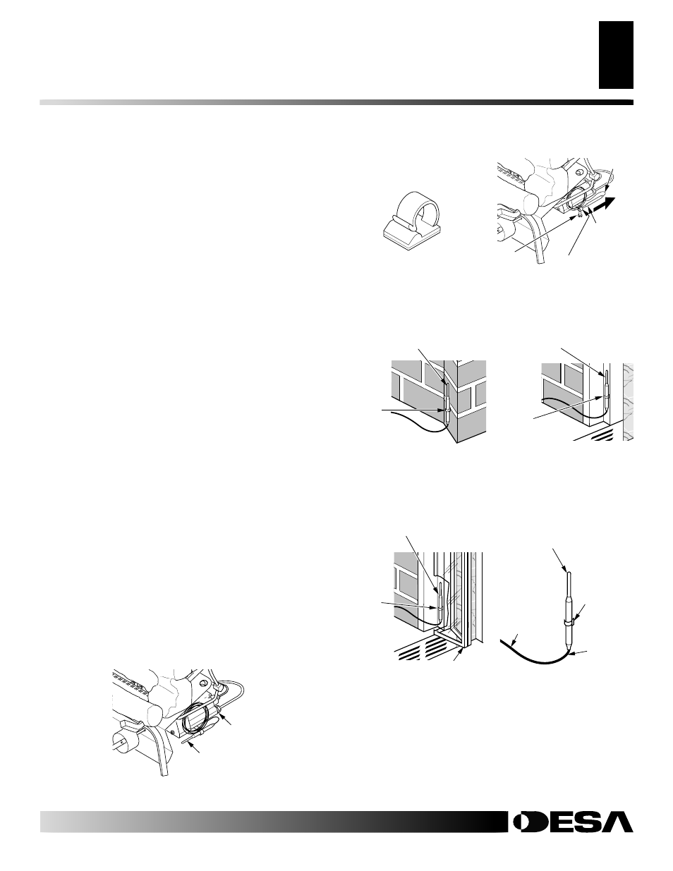 Optional positioning of thermostat sensing bulb | Desa A  Remote-Ready User Manual | Page 27 / 40