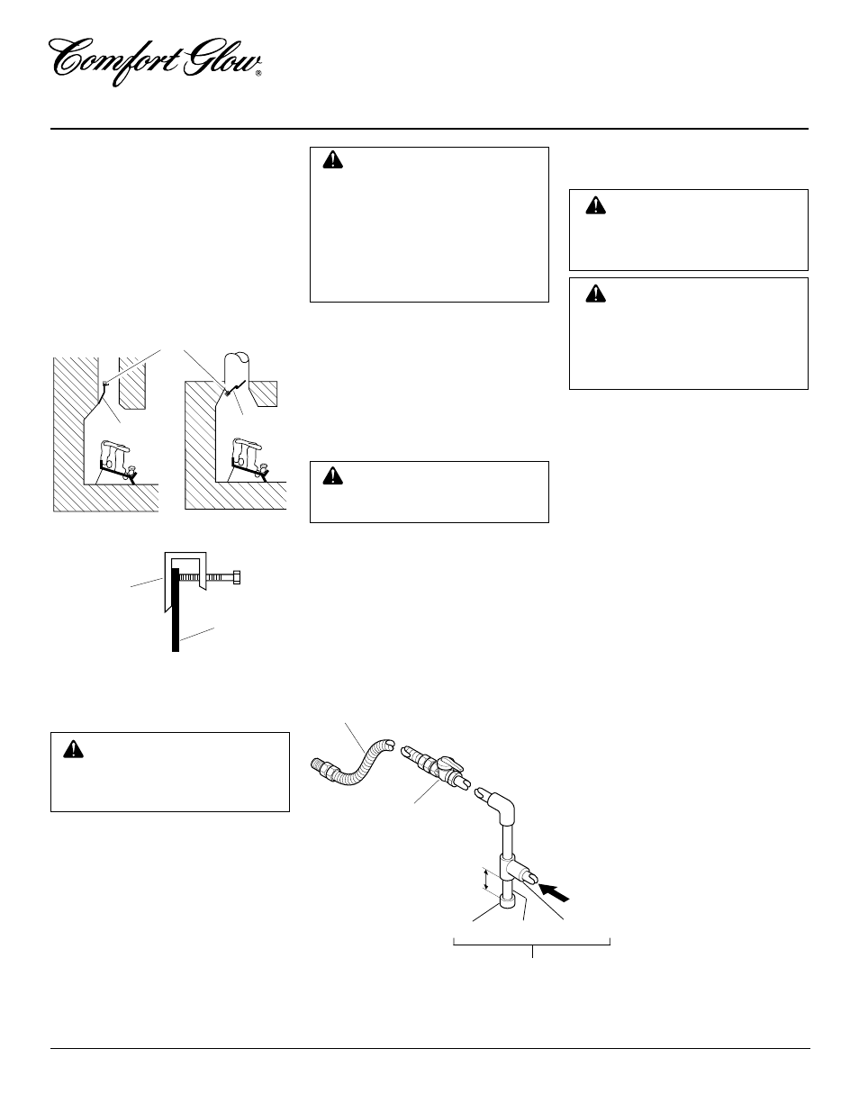 For vented natural gas logs radco burners, Installation, Continued | Desa CVSR24 User Manual | Page 8 / 24