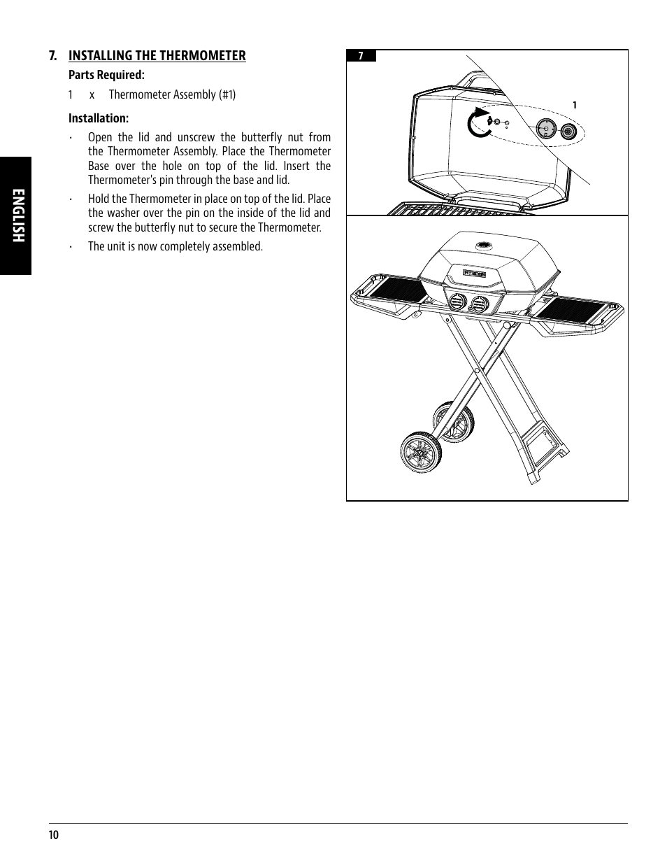 English | Pit Boss 45 Inch Portable Gas Grill Owners Guide User Manual | Page 10 / 40
