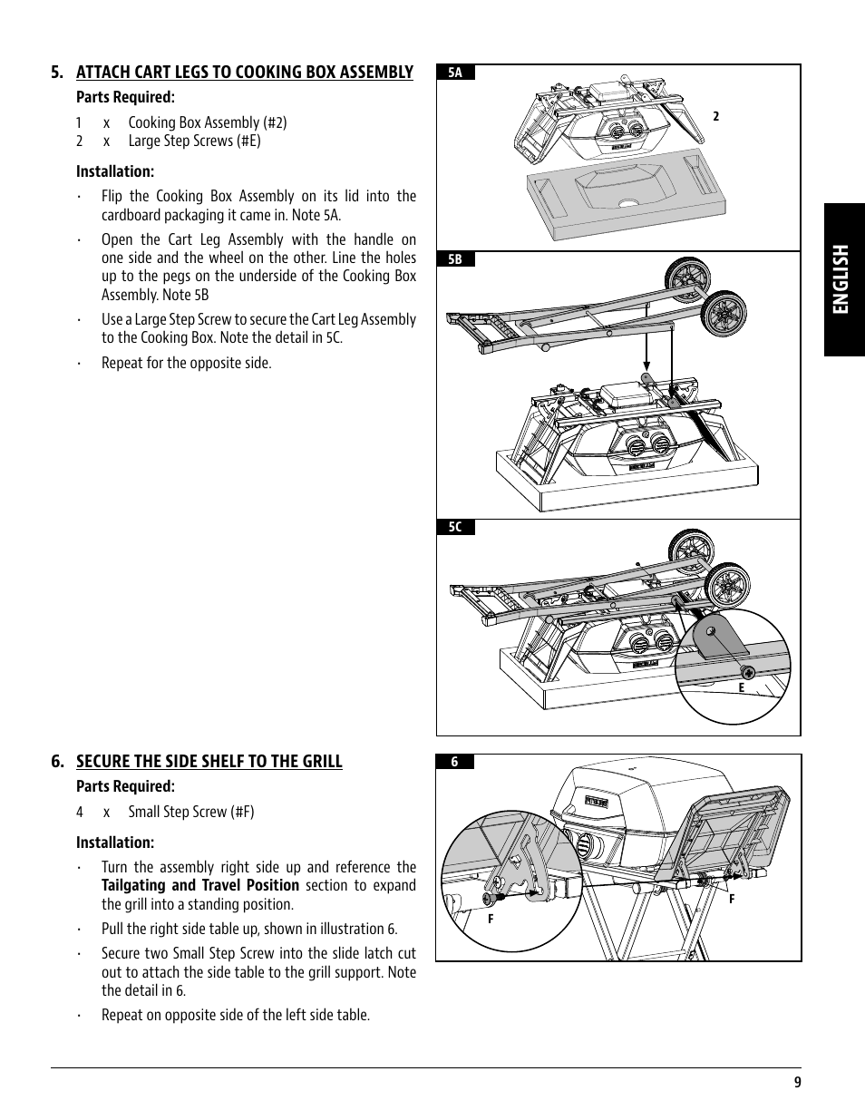 English | Pit Boss 45 Inch Portable Gas Grill Owners Guide User Manual | Page 9 / 40